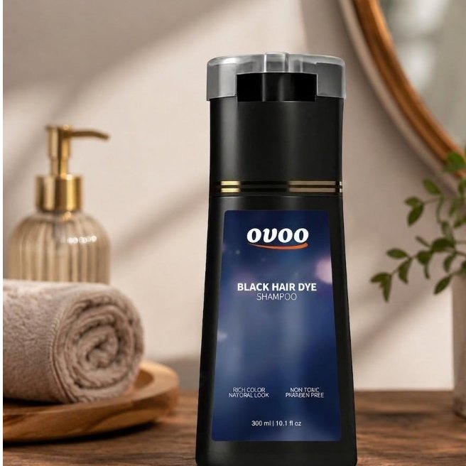 Bottle on a bathroom shelf